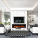 Huntington Sparkling Series Fireplace in black and white contemporary room
