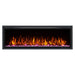 Huntington Sparkling Series Electric Fireplace with crystals and pink ember bed lights