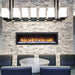 Huntington Fireplaces Sparkling Series Built In/Wall Mounted Electric Fireplace in an office