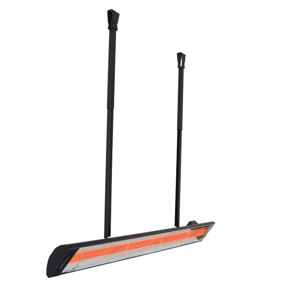 infratech black drop pole mounting kit angled