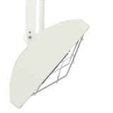 infratech white drop pole with motif side view