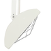 infratech white drop pole with motif side view