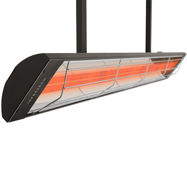 infratech black drop pole mounting kit - close-up view
