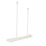 infratech white drop pole mounting kit faced down