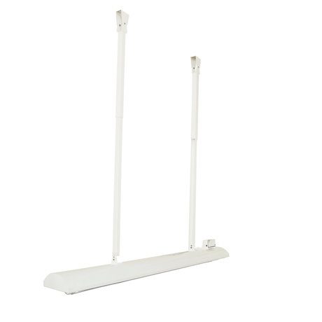 infratech white drop pole mounting kit faced down
