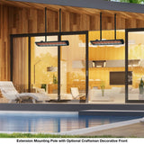 Infratech Drop Pole Kit for C/CD Series Heaters in patio