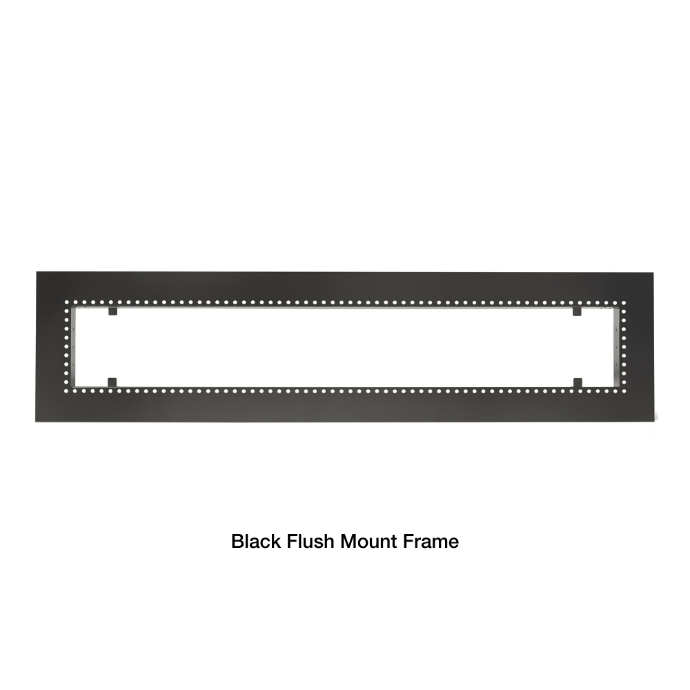 black flush mount frame