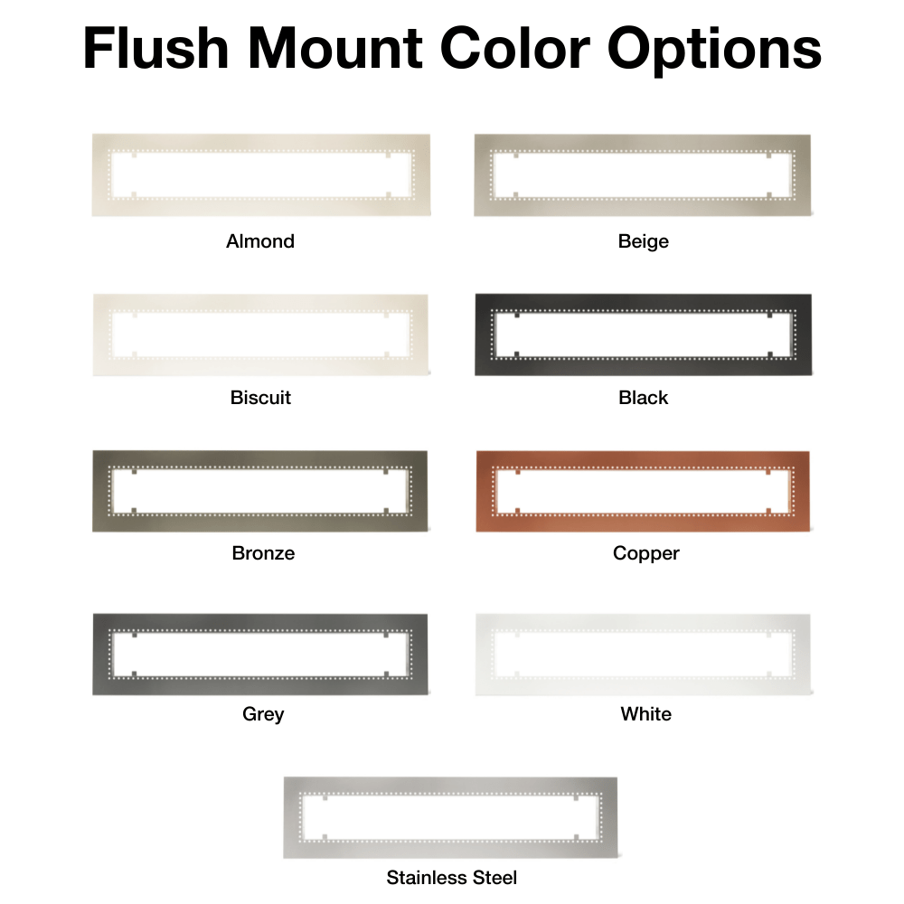 infratech flush mount color options