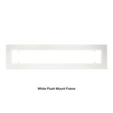 white flush mount frame