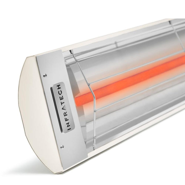 Infratech C Series 61" 3000W/4000W Single Element Infrared Electric Heater in Biscuit - close-up view
