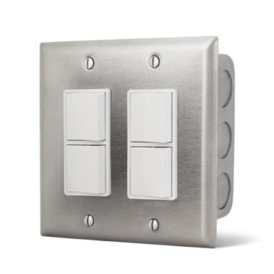 Infratech Dual Duplex ON/OFF In Wall Switch for Dual Element Electric Heaters (14-4305)