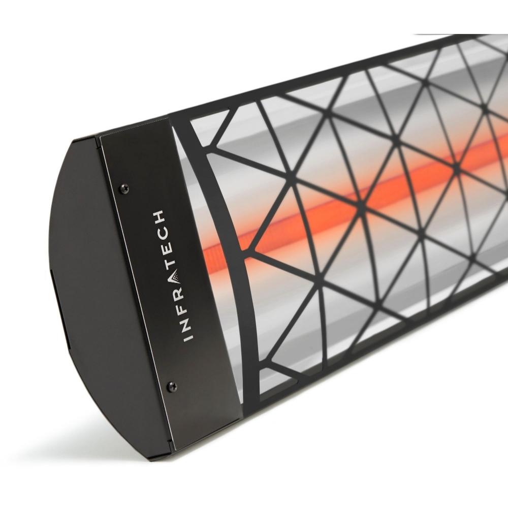 Infratech Motif Contemporary Decorative Fascia Kit in Black Up Close