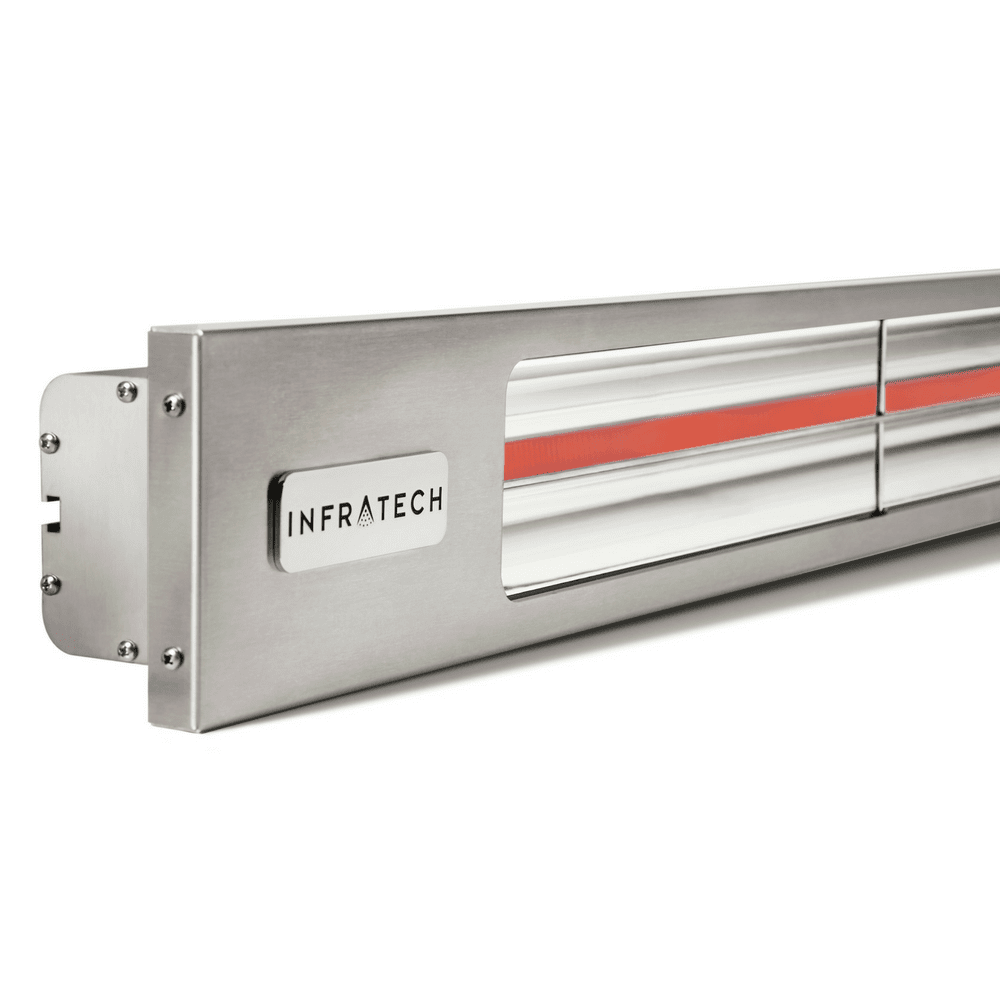 Infratech SL Series 29" Single Element 1600W 120V Infrared Electric Heater - Silver Housing