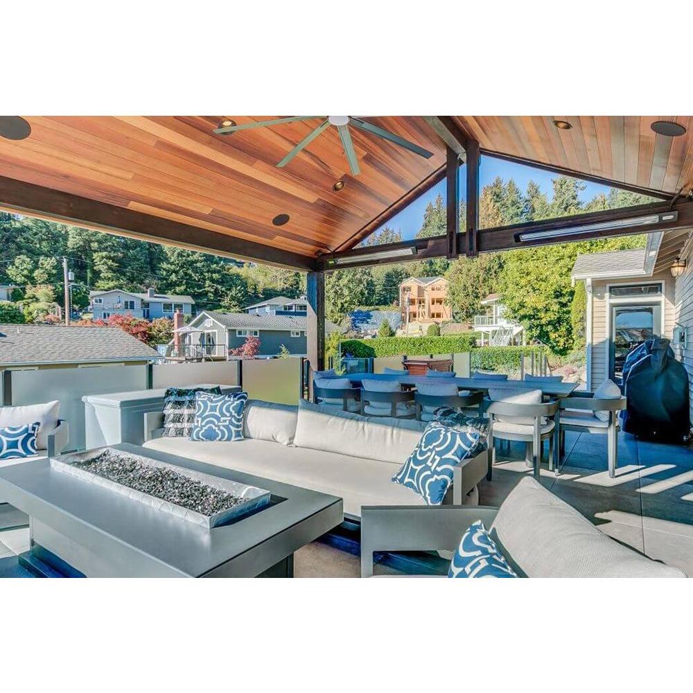 Infratech SL Series 29" installed in lakeside deck