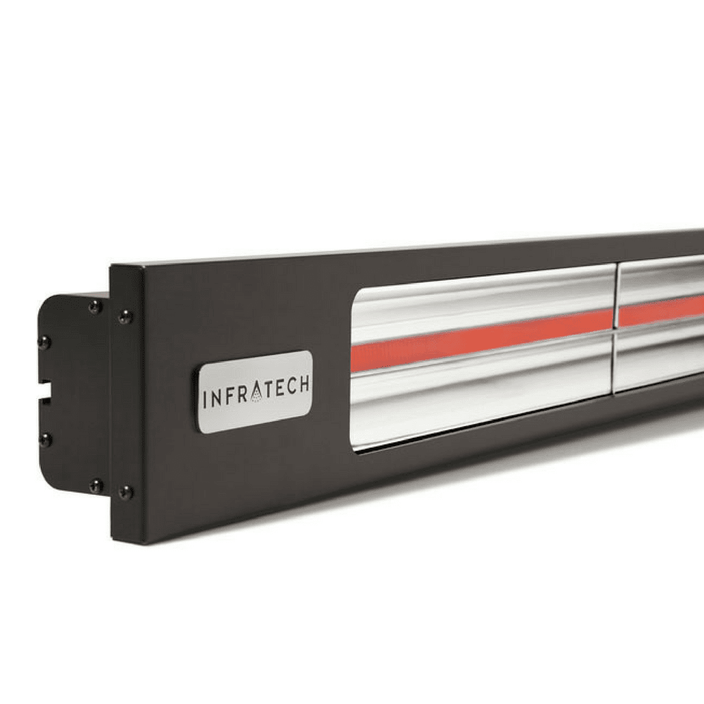 Infratech SL Series 29" Single Element 1600W 240V Infrared Electric Heater (SL1624) - Black Housing