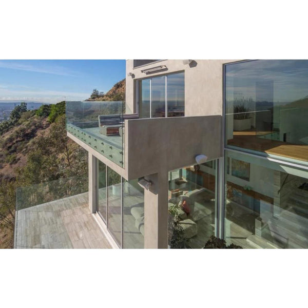 Infratech SL Series 63" Electric Heater wall-mounted on outdoor balcony