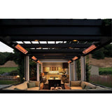 Infratech W Series 33" Heaters wall mounted in craftsman style patio
