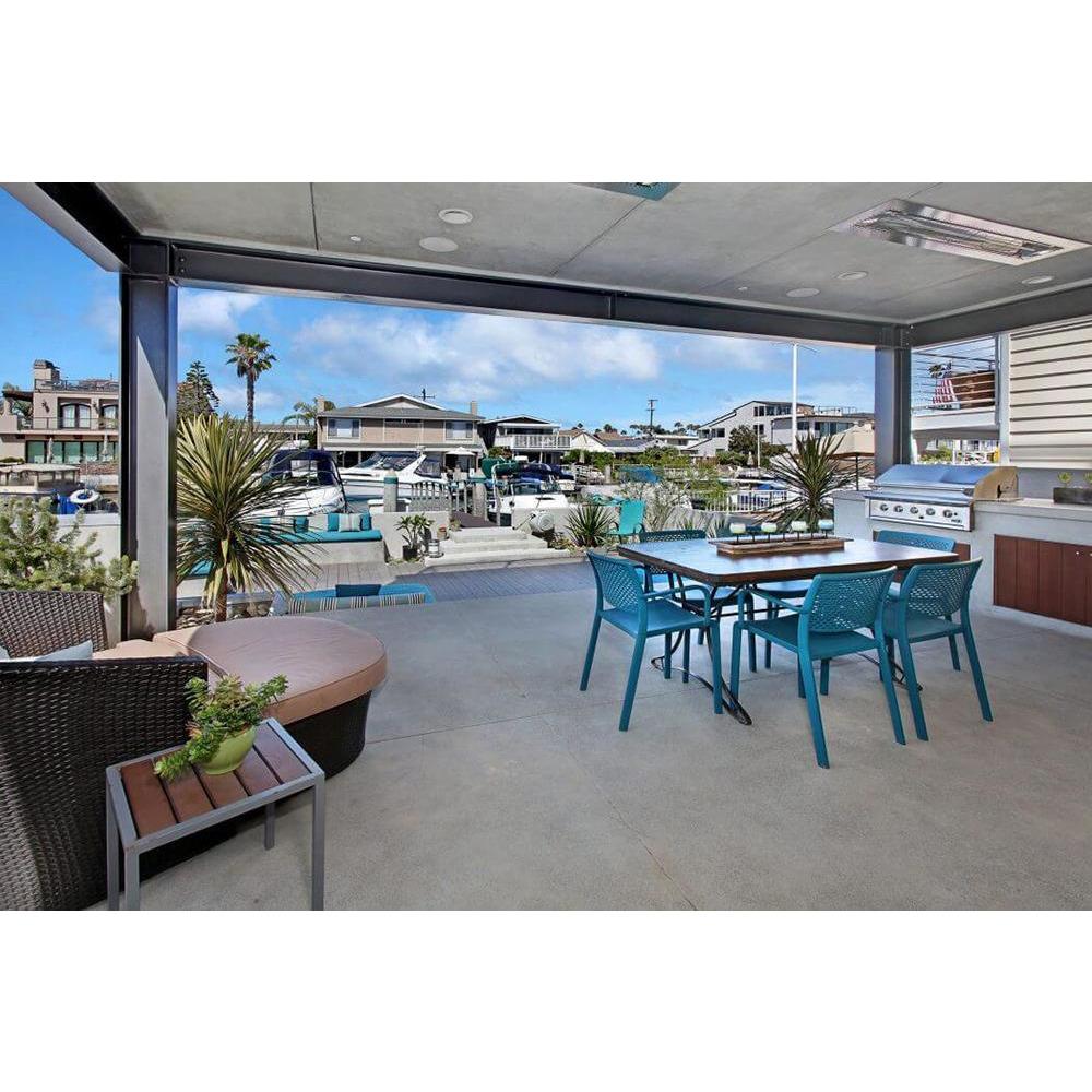 Infratech W Series 39" heater flush mounted in Newport Beach home