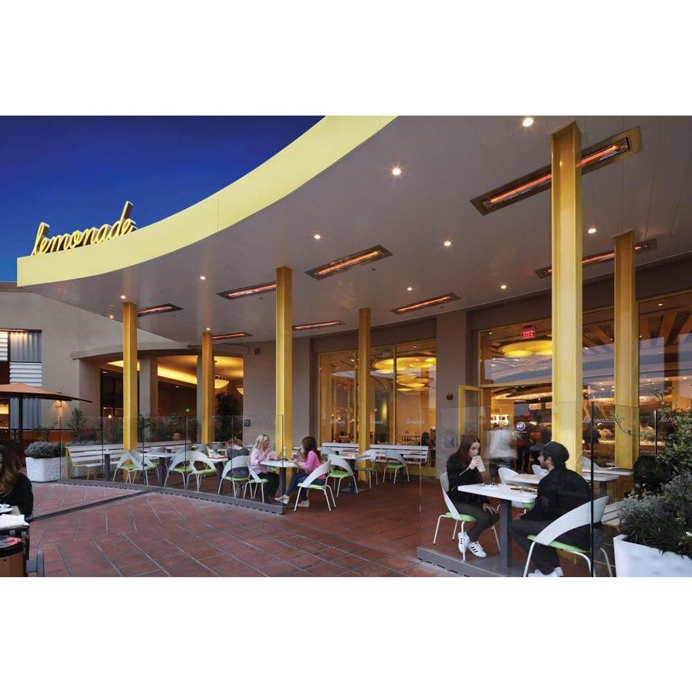 Infratech WD Series 61" heaters for year-round outdoor dining at Lemonade