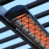 Infratech heater with contemporary motif kit in patio