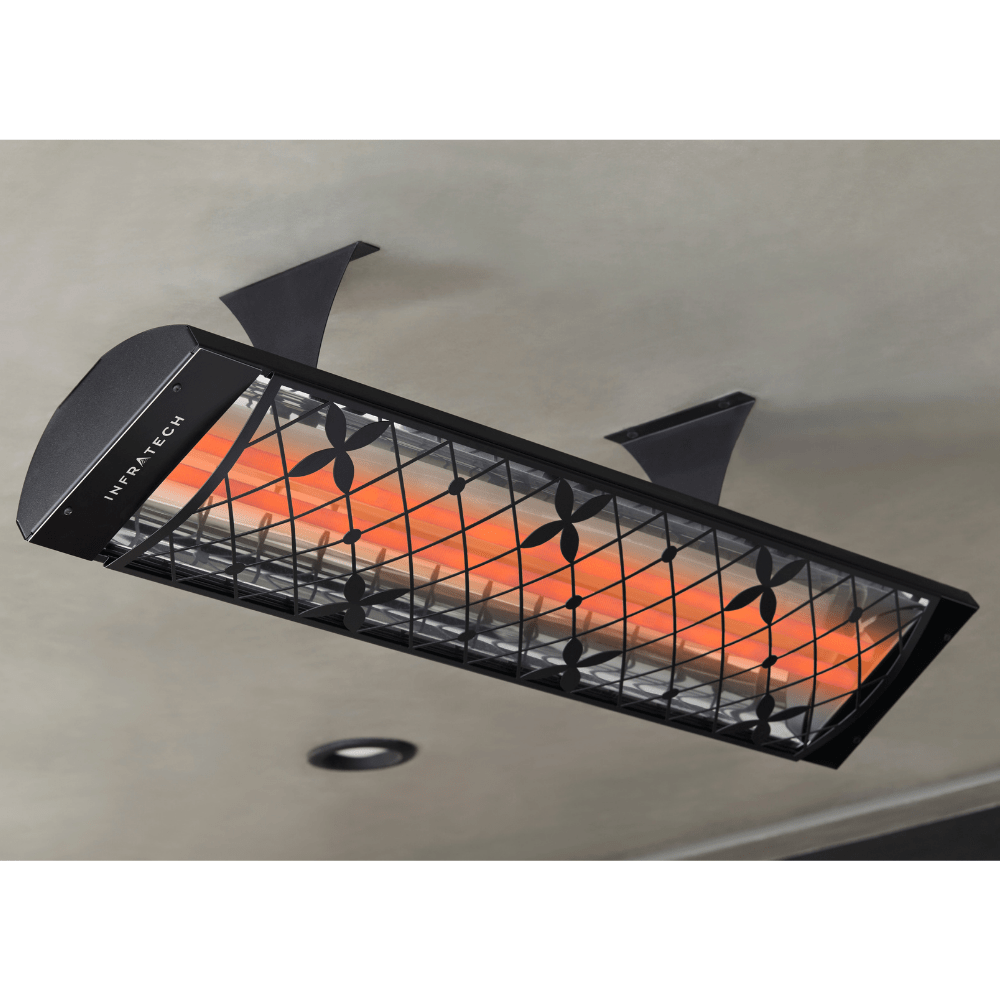 Infratech black heater with traditional motif kit