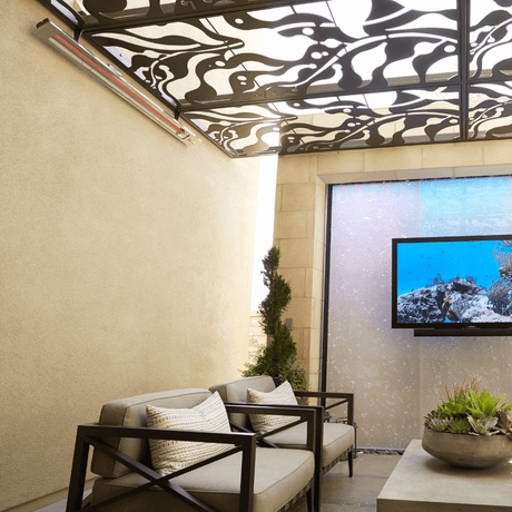 Infratech SL Electric Heater ceiling mounted in patio