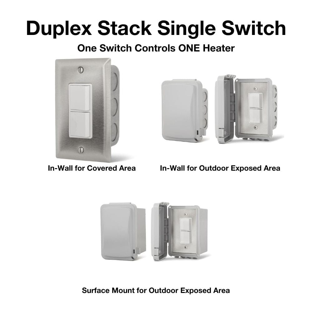 Duplex Stack Single Switch