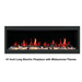 litedeer homes latitude ZEF45 45-inch built-in electric fireplace with midsummer flames