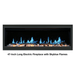 litedeer homes latitude ZEF45 45-inch built-in electric fireplace with skyblue flames