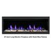 litedeer homes latitude ZEF45 45-inch built-in electric fireplace with violet blue flames