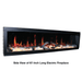 side view of litedeer homes latitude ZEF65 65-inch built-in electric fireplace