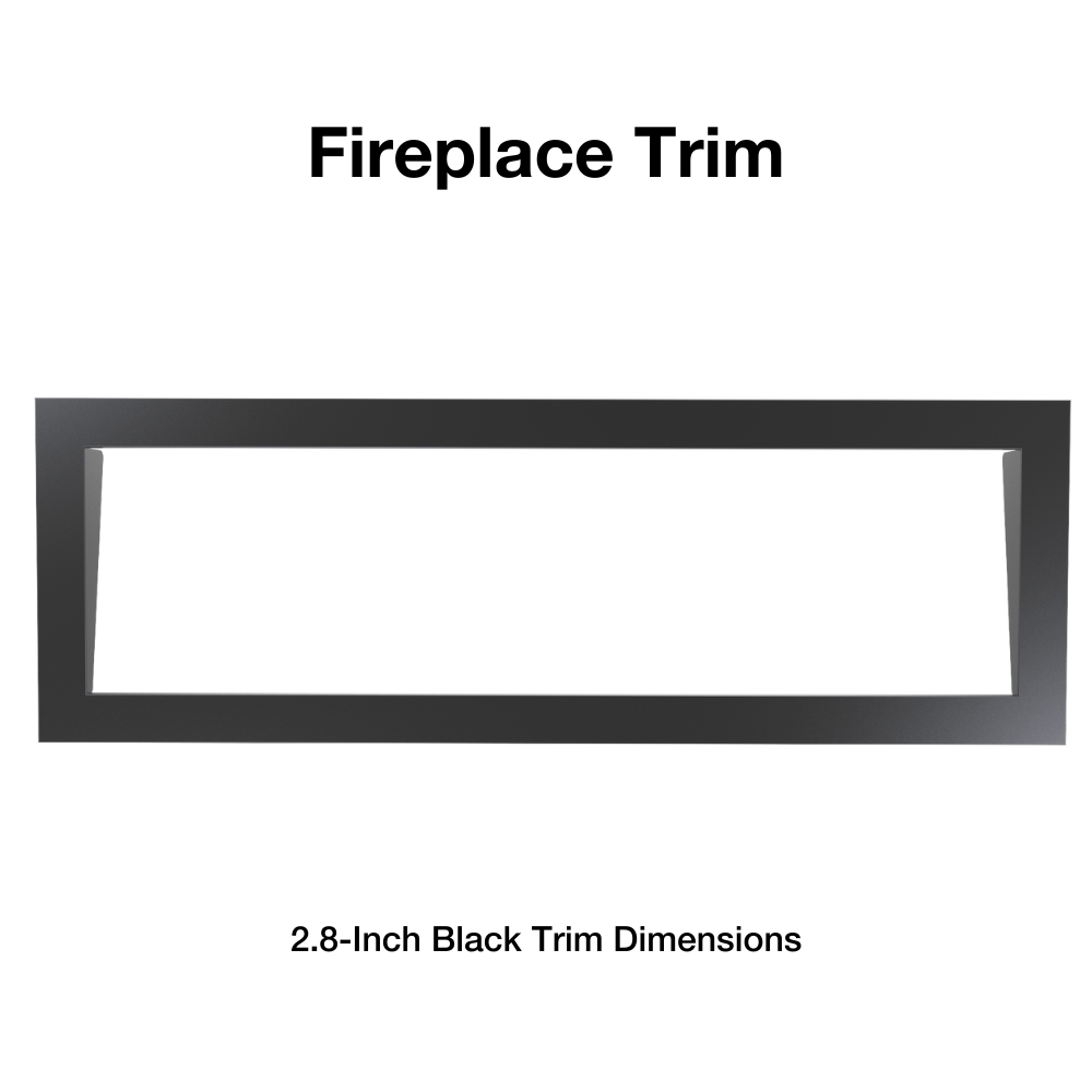 litedeer homes 2.8-inch black fireplace trim