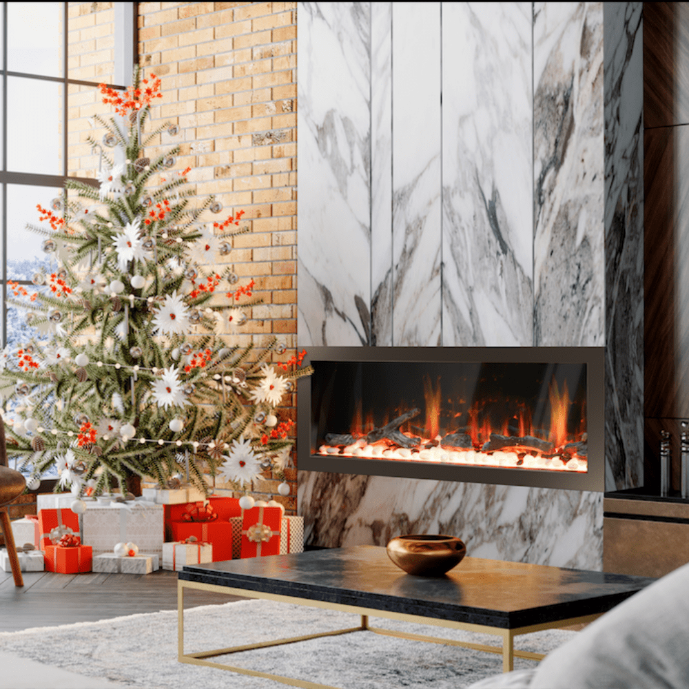 Litedeer Homes Latitude 2 Smart Electric Fireplace — Modern Blaze