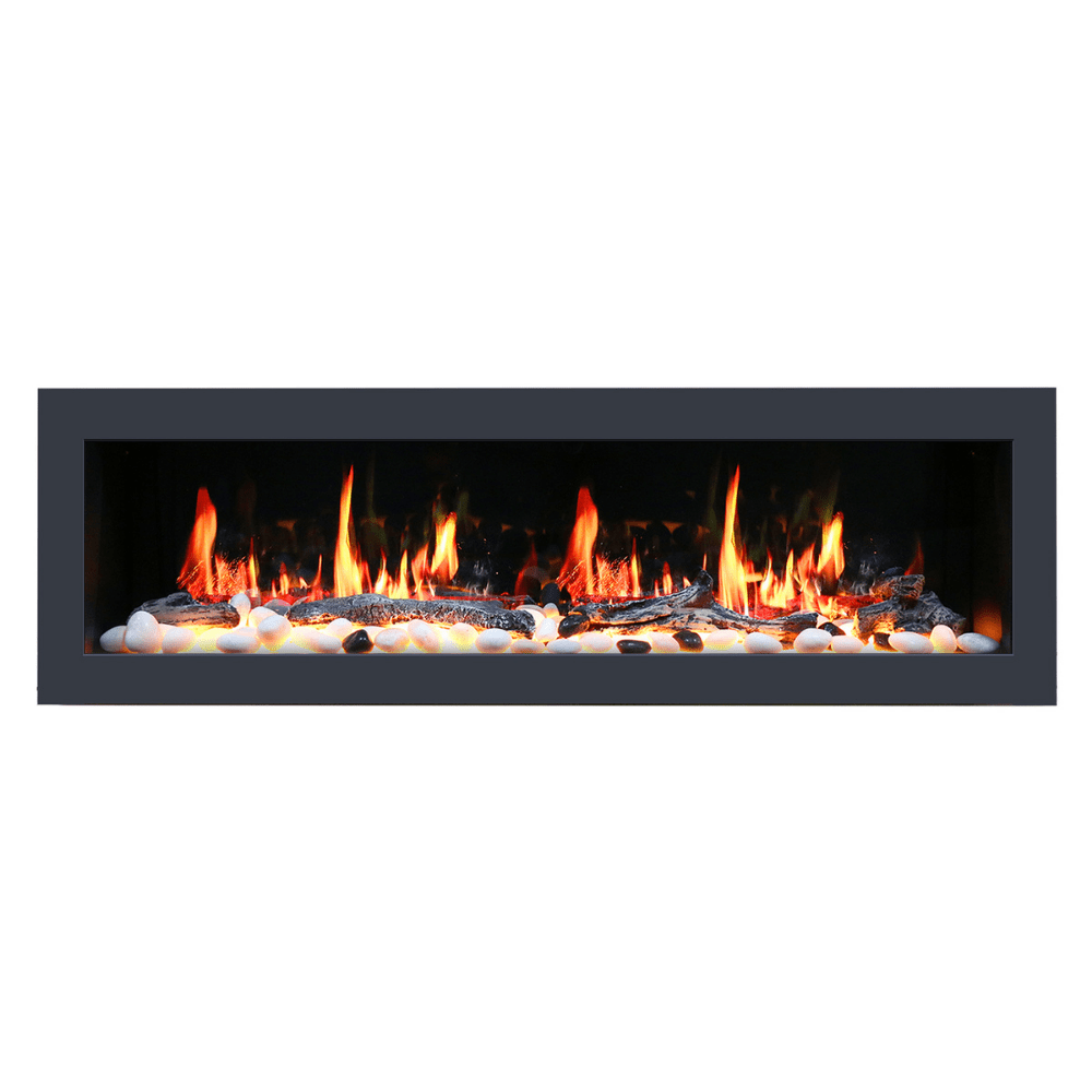 litedeer homes ZEF68 latitude II 68-Inch electric fireplace with natural flames