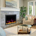 Litedeer Homes LiteStar Smart Built-In Electric Fireplace Insert with magenta flames
