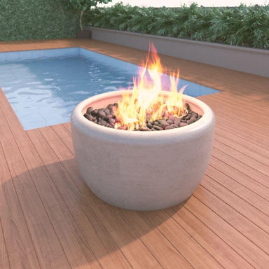 Modern Blaze 27-Inch Round GFRC Concrete Fire Pit Bowl