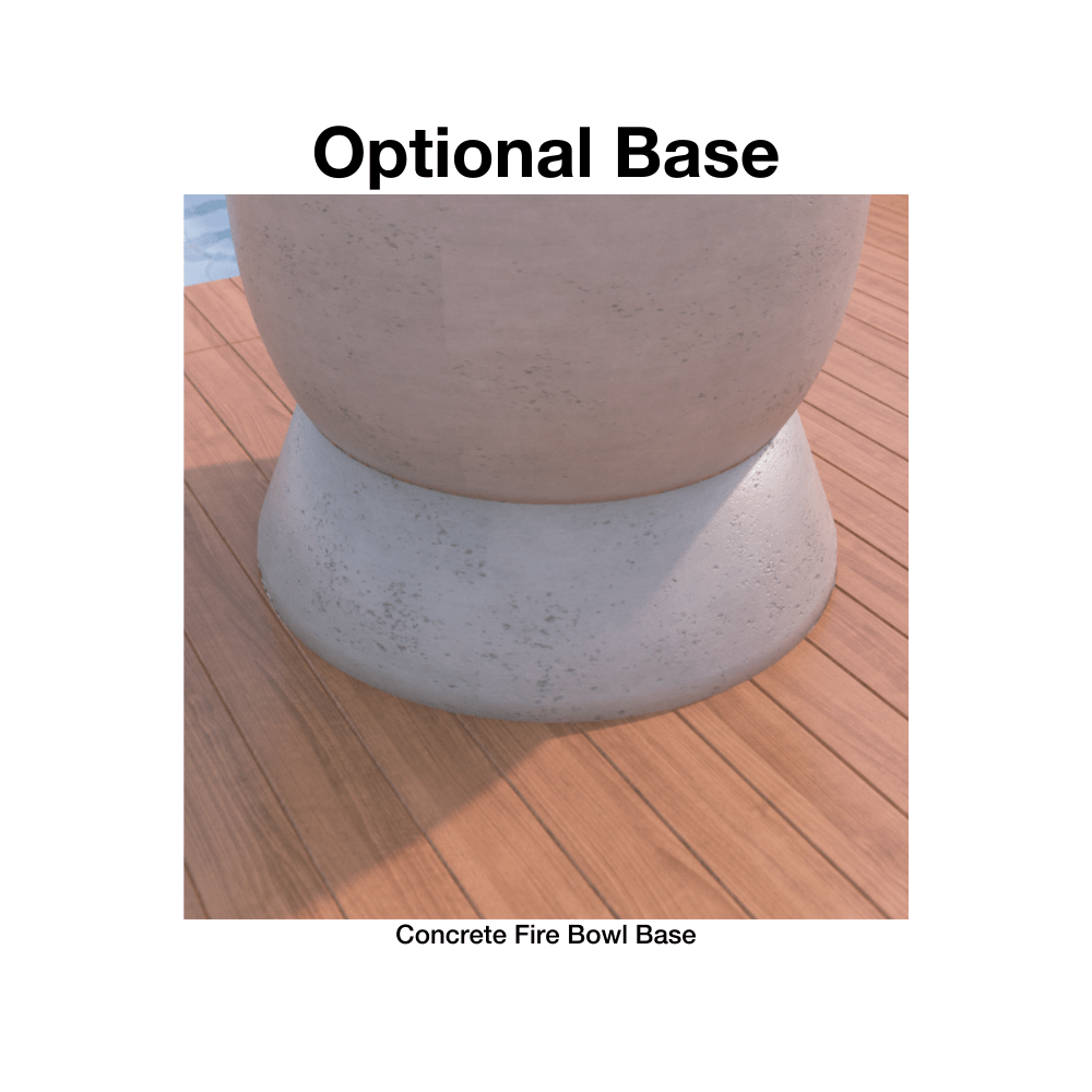 Optional Base for 27-inch round concrete fire bowl