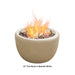 Modern Blaze 27-Inch Round Spanish White Concrete Fire Bowl