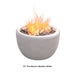 Modern Blaze 27-Inch Round Western White Concrete Fire Bowl