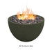 Modern Blaze 36-Inch Round Concrete Gas Fire Bowl in Slate