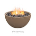 Modern Blaze 42-Inch Round Concrete Fire Bowl in Stone Age