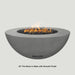 Modern Blaze 42-Inch Round Concrete Gas Fire Bowl in Slate with Smooth Finish