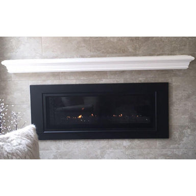 Dublin Traditional Gypsum Mantel Shelf with Linear Fireplace