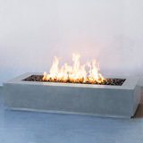 Modern Blaze Lumera Cascade Cliff Linear Fire Pit