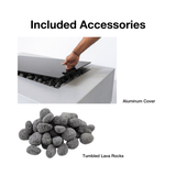 included accessories with the oblica fire pit
