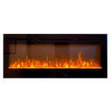 Modern Blaze Recessed / Wall Mounted Electric Fireplace with Multicolor Flame
