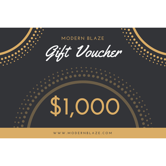Modern Blaze Classy Gift Cards - close-up view