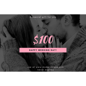 Modern Blaze Wedding Gift Cards