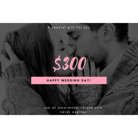 Modern Blaze Wedding Gift Cards