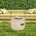 Modern Blaze Mt. St. Helens Clamshell Gas Fire Pit in lush outdoor setting